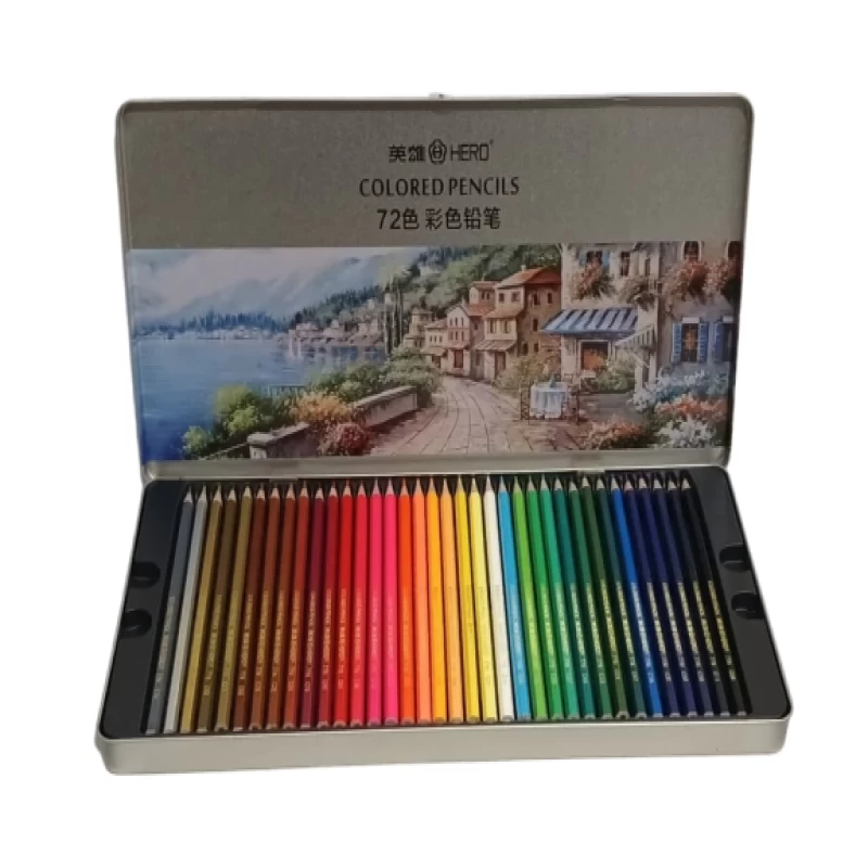 مداد رنگی 72 رنگ فلزی