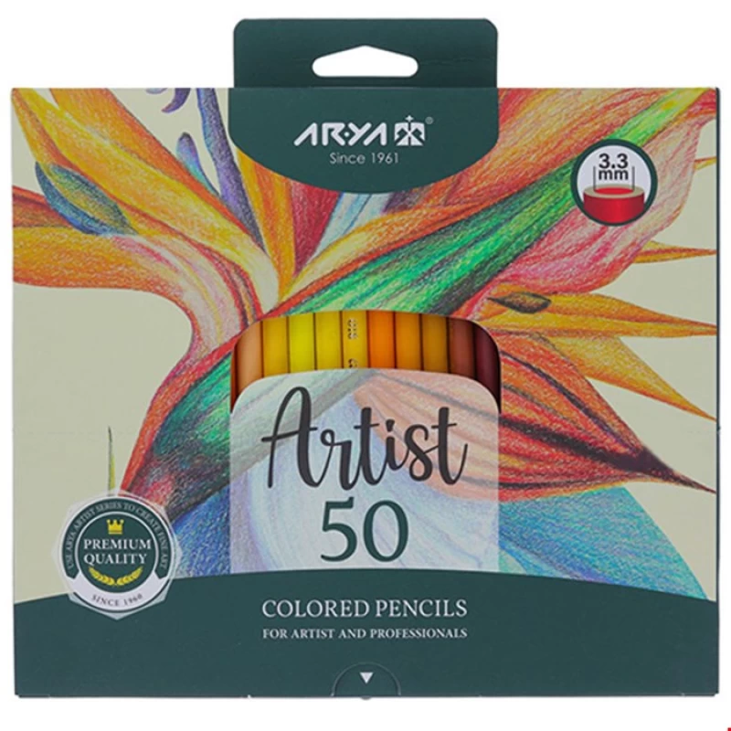 مداد رنگی 50 رنگ آرتیست آریا