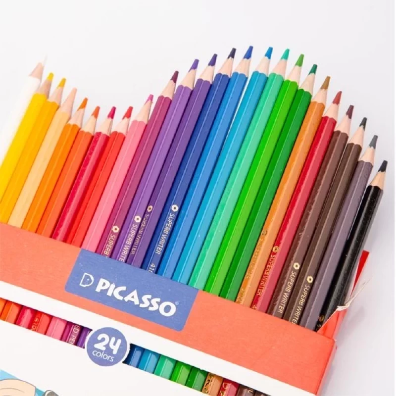 مداد رنگی 24 رنگ مقوایی پیکاسو